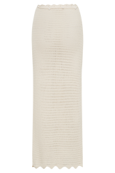 Kira Knit Maxi Skirt - Buttercream